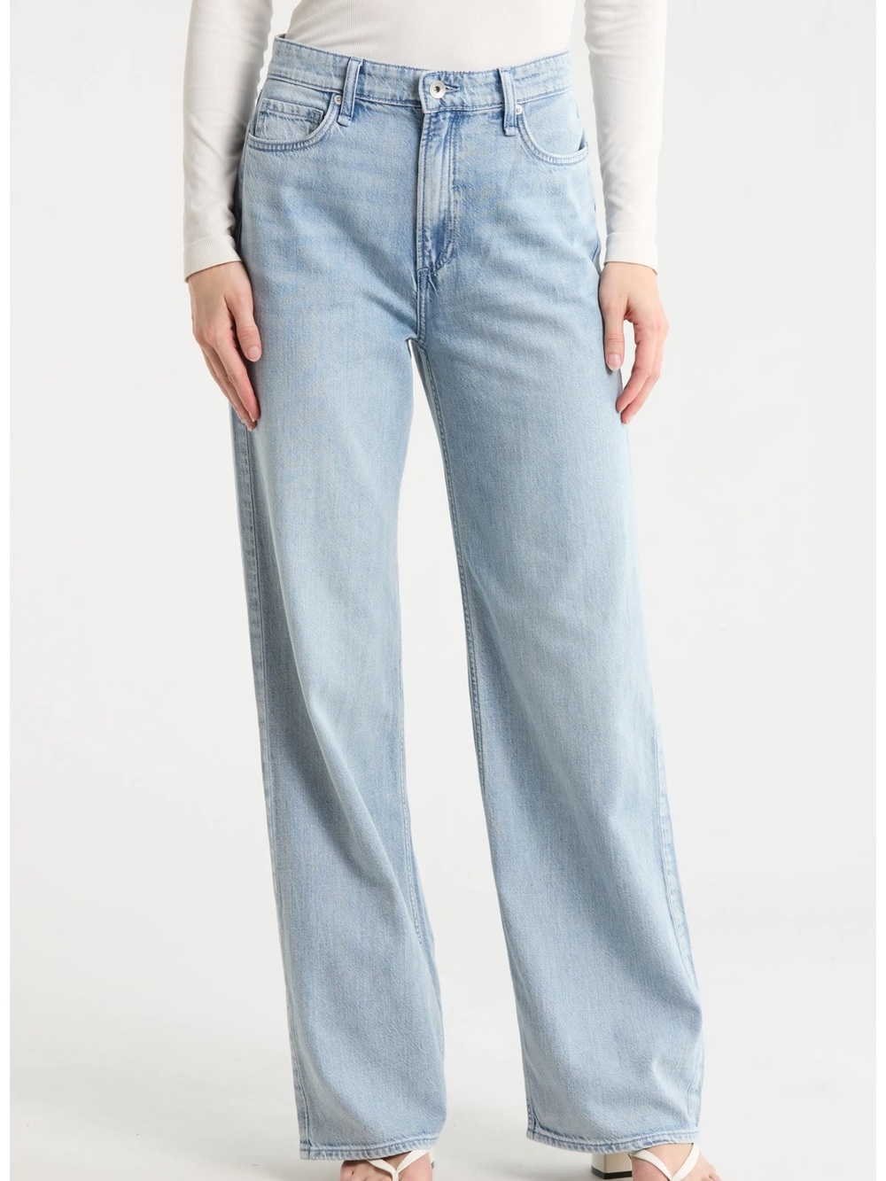 Rag & Bone Lori High Rise Wide Leg Jeans Whitman Size 29
